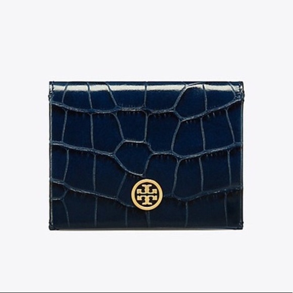 Tory Burch Parker Embossed Foldable Card Case - Picture 8 of 9
